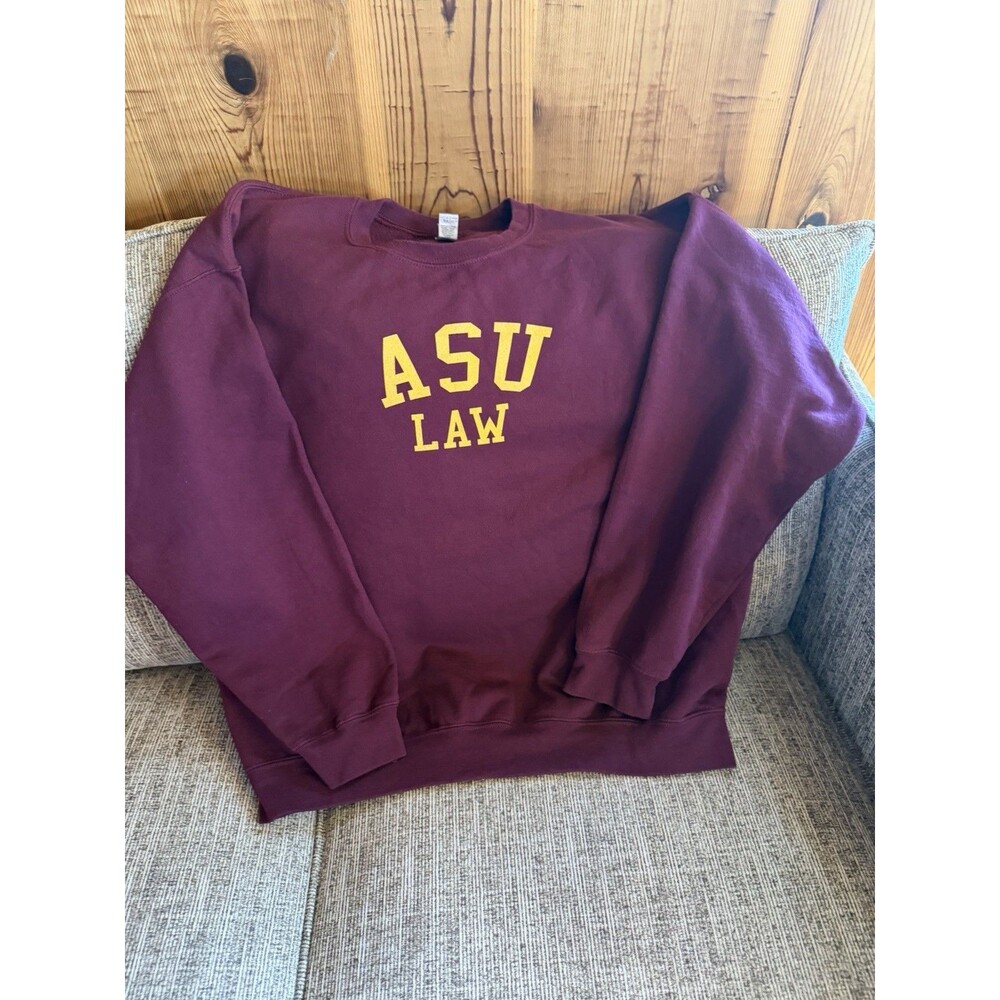 Arizona State Sun Devils Law Red Crewneck Sweatshirt Mens XL
